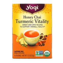 Yogi Tea, Turmeric Vitality, Honey Chai, 16 Tea Bags