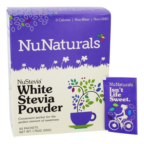 NuNaturals, NuStevia, White Stevia Powder, 100 Packets,100 g