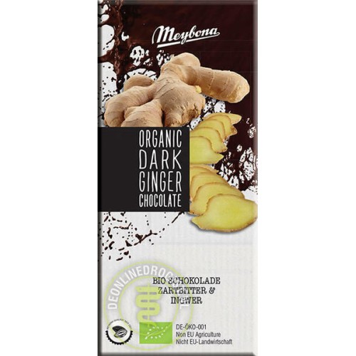 MEYBONA , Dark Chocolate with Ginger 52%, 100g