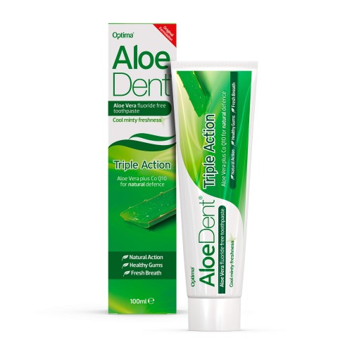 Aloe Dent , Toothpaste , Aloe Vera , Triple Action , 100 ml