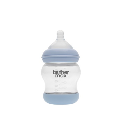 Brother Max Extra Wide Feeding Bottle Set Of 2 Bottles in The Box Blue Top