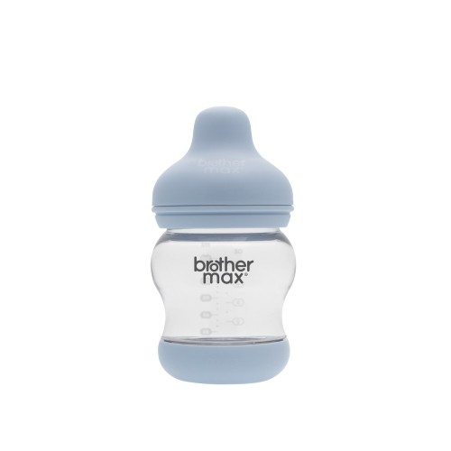 Brother Max Extra Wide Feeding Bottle Set Of 2 Bottles in The Box Blue Top