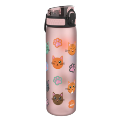 Ion8 , Water Bottle , Slim , Cats, Pink Color , 500 ml