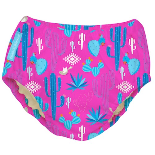 Charlie Banana , Swim Diaper & Training Pants ,XLarge size , Pink cactus