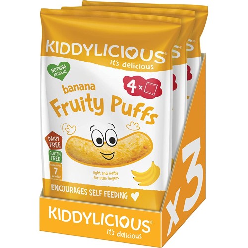 Kiddylicious , Puffs Banana , 40g