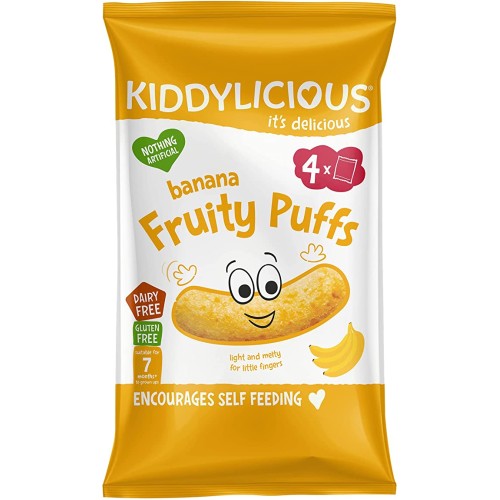 Kiddylicious , Puffs Banana , 40g