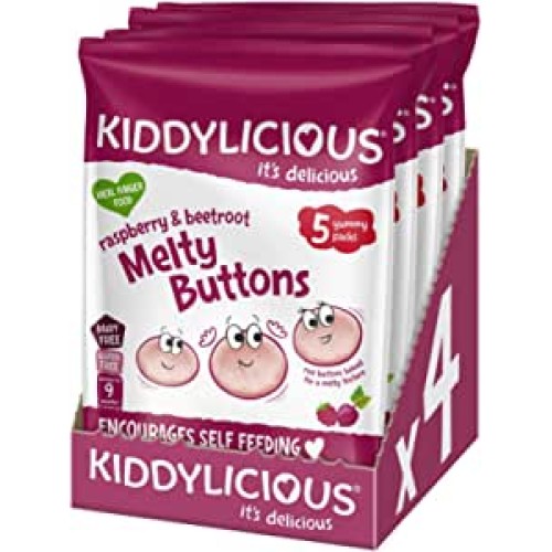 Kiddylicious , Buttons Raspberry & Beetroot , 30g