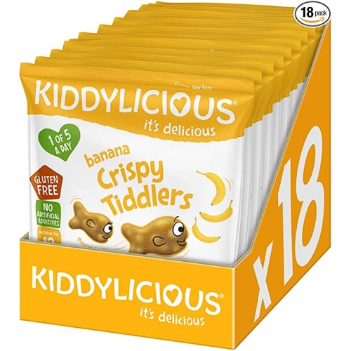 Kiddylicious , Crispy Tiddlers , Banana , 48g