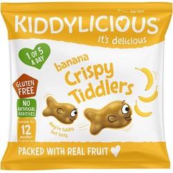 Kiddylicious , Crispy Tiddlers , Banana , 48g