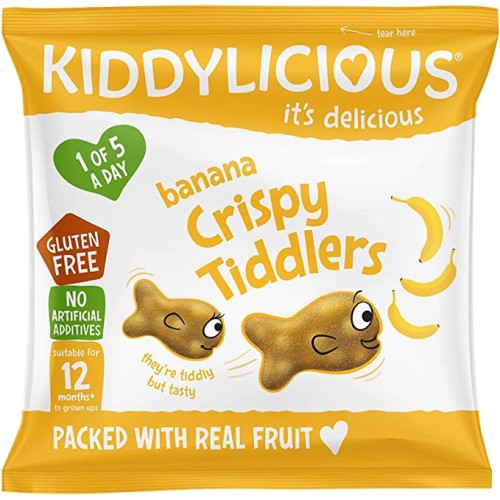 Kiddylicious , Crispy Tiddlers , Banana , 48g