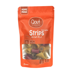 Qout, fruit leather strips,25g