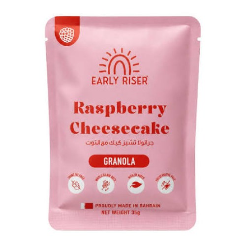 Early Riser, Raspberry Cheesecake Granola, 35g Early Riser, Raspberry Cheesecake Granola, 35g