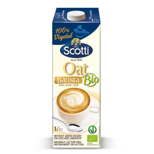 Riso Scotti, Organic Oat Barista Drink, No Added Sugar, 1L