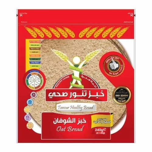 Tanour healthy bread, Oat Bread, 240g