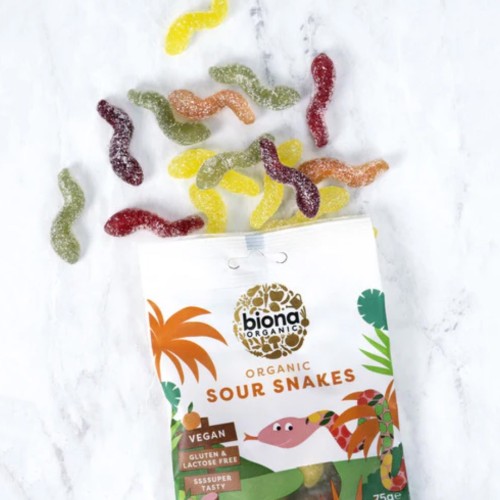 Biona, Sour Snakes, 75g