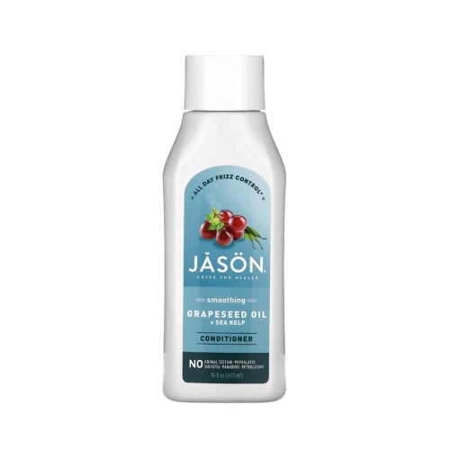 Jason Natural, Smoothing Conditioner, Grapeseed Oil + Sea Kelp , 473 ml