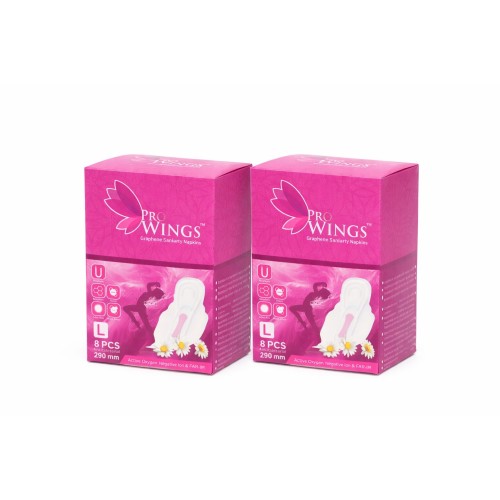 ProWings, Antibacterial Pads, L, 8pcs, 2 for a Deal ProWings, Antibacterial Pads, L, 8pcs, 2 for a Deal