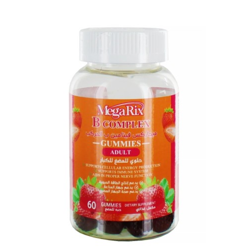 Megarix, B Complex Gummies for Energy and Focus, 60PCS Megarix, B Complex Gummies for Energy and Focus, 60PCS