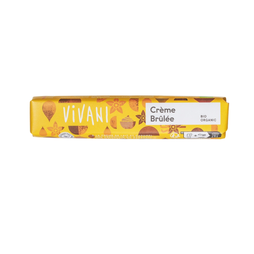 Vivani, Organic Creme Brulee Milk Chocolate Bar, 40g Vivani, Organic Creme Brulee Milk Chocolate Bar, 40g