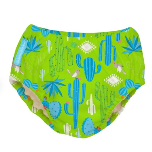 Charlie Banana , Swim Diaper & Training Pants ,X Large size , Green Cactus