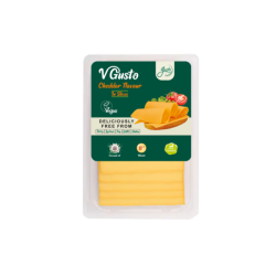 Gusto, Vegan cheddar cheese, slices, 200g