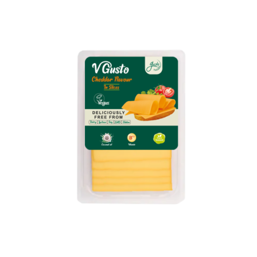 Gusto, Vegan cheddar cheese, slices, 200g