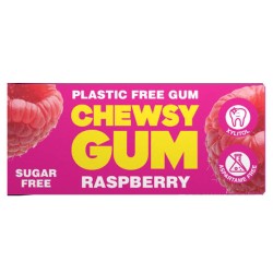 Chewsy, Raspberry Gum, Free sugar, 15g