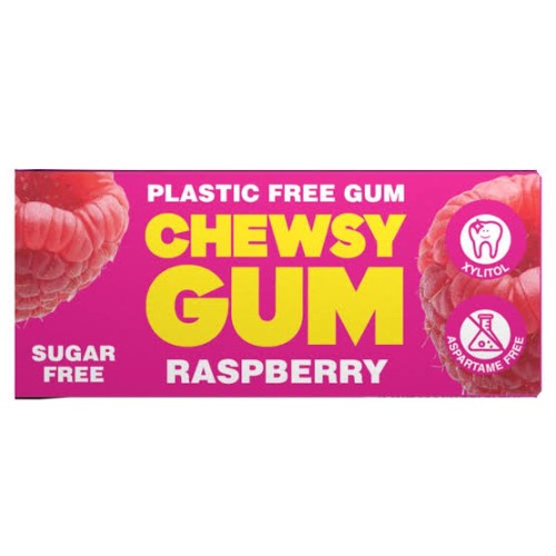 Chewsy, Raspberry Gum, Free sugar, 15g