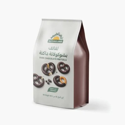 Natureland, Organic Dark Chocolate Pretzels, 100g