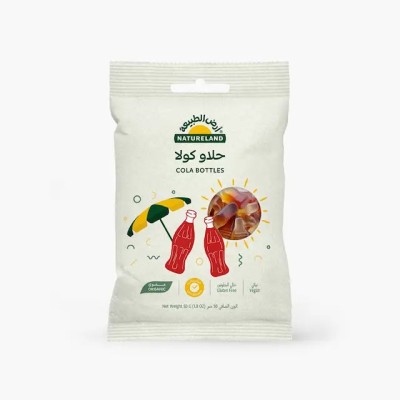 Natureland, Cola Jelly Bottels, 50g