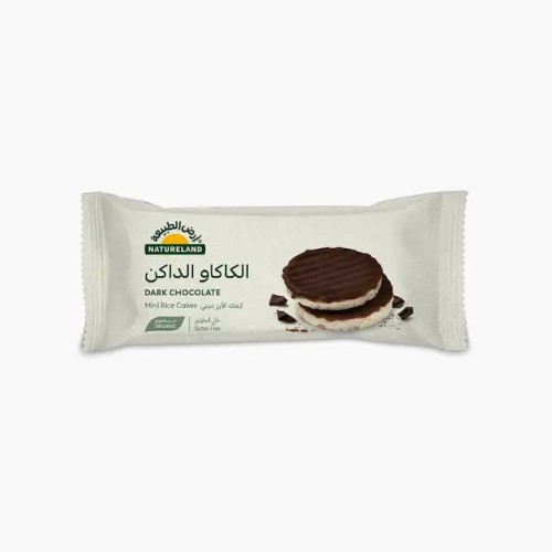 Natureland,Mini Rice Cakes,Dark Chocolate,16g