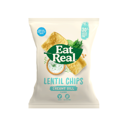 Eat Real, Lentil chips, creamy dill, 113g