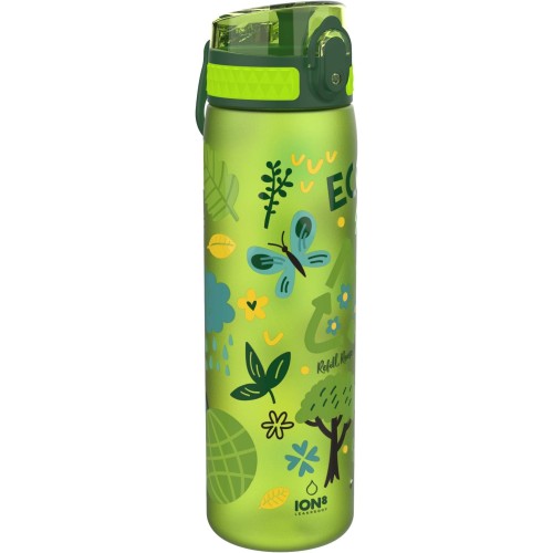 Ion8 Leak Proof Slim Water Bottle, BPA , 600ml, Ecology