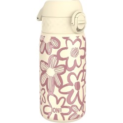 Ion8 , Water Bottle , stainless steel , simplest flower, 320ml