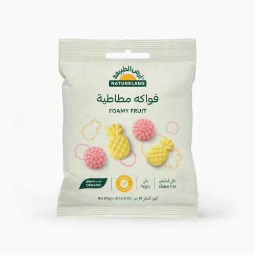 Natureland, Organic Foamy Fruit Gummy, 50g Natureland, Organic Foamy Fruit Gummy, 50g
