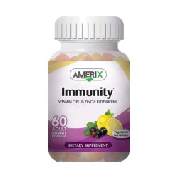 Amerix, Immunity Support Gummies with Vitamin C and Zinc, 60 pcs
