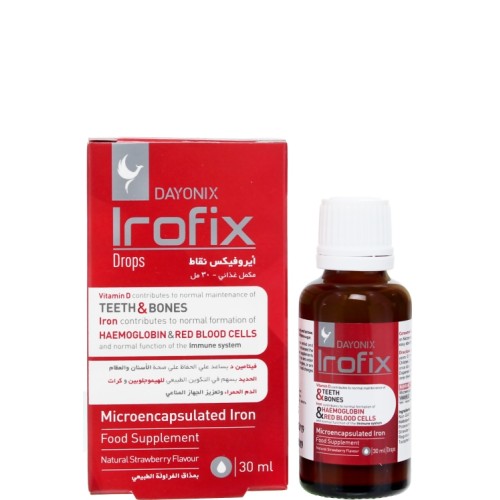 Irofix, Liposomal Iron Drops with Vitamin D3 , Strawberry Flavor, 30ml
