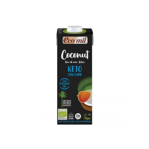 EcoMil, Organic Coconut Drink Keto Low Carb, 1ml