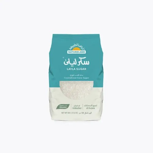 Natureland,Layla Crystallized Cane Sugar,500g