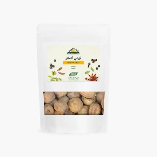 Natureland, Dried Yellow Limes, 150G Natureland, Dried Yellow Limes, 150G