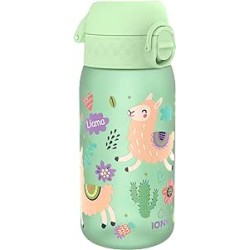 Ion8, Water Bottle, Llamas Green, 350ml