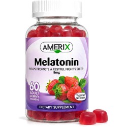 Amerix, Melatonin Gummies for Sleep Support, 60 pcs