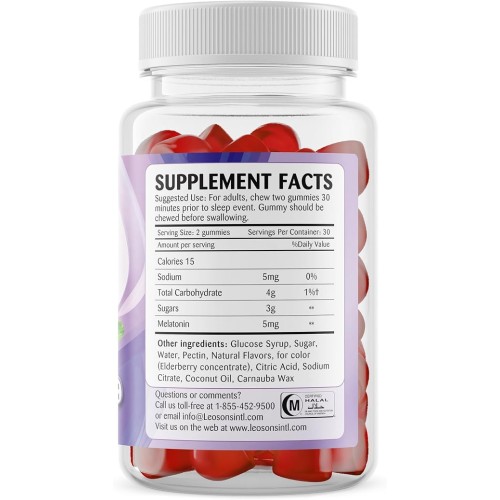Amerix, Melatonin Gummies for Sleep Support, 60 pcs