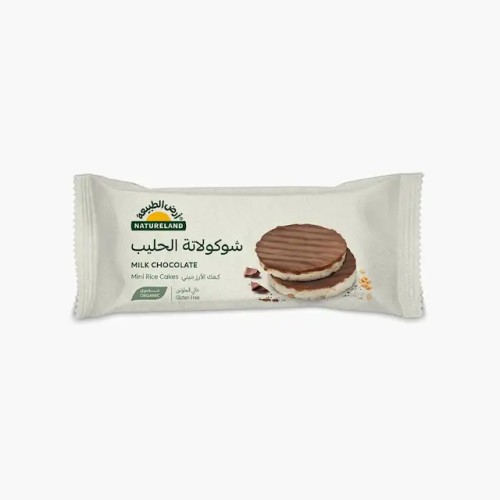 Natureland,Mini Rice Cakes,Milk Chocolate,16g