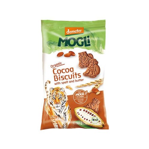 Mogli, Cocoa Biscuits with spelt & butter, 50g