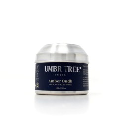 Umber Tree, Amber Oudh Organic Fine Fragrance  Candle, 150 gm