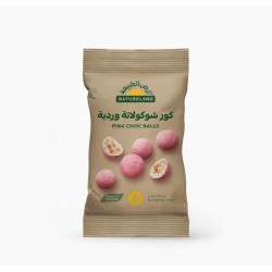 Natureland, Pink choc balls, 50g