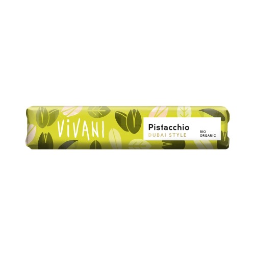 Vivani, Organic Milk Chocolate with Pistachio Filling ,40g