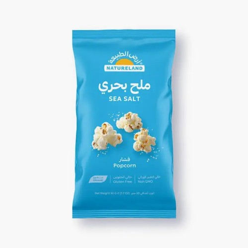 Natureland, Popcorn Sea Salt, 50g Natureland, Popcorn Sea Salt, 50g
