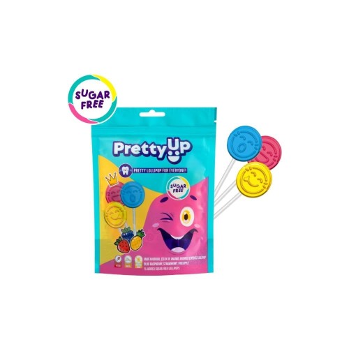 Pretty Up, Lollipops, Sugar free, 10 candies
